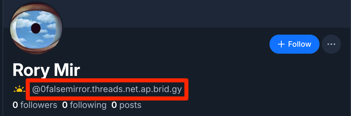 ejemplo de un perfil de usuario de threads visto desde bluesky ejemplo de un perfil de usuario de threads visto desde bluesky